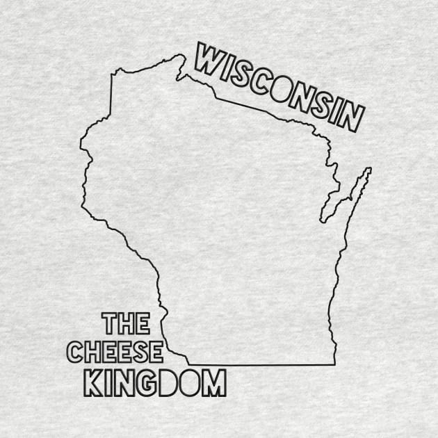 Wisconsin State Outline - The Cheese Kingdom! by gorff